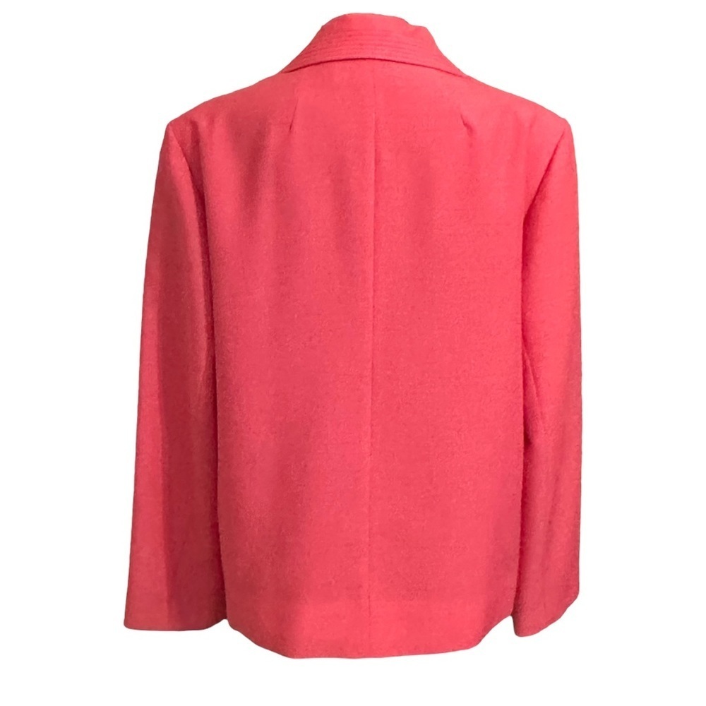 Vintage Adolph Schuman for Lilli Ann Open Front Blazer Jacket Fuchsia Pink - Picture 2 of 9